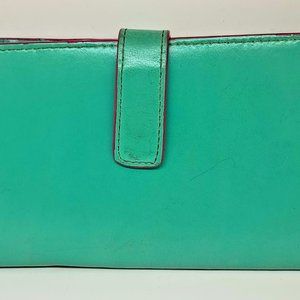 Lodis Seafoam Green Audrey Continental Wallet